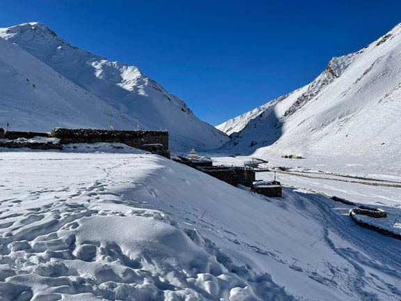 Temperature of the upper Mustang reaches -15 degrees