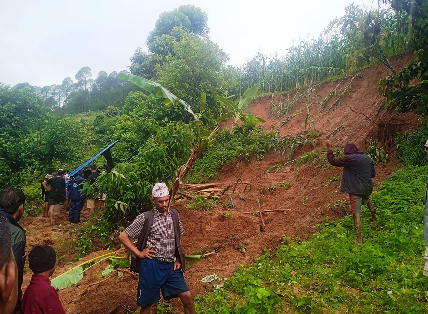 Three members of a family killed in landslide