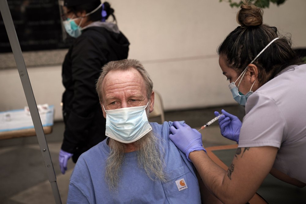 Homeless Americans finally getting a chance at COVID-19 shot