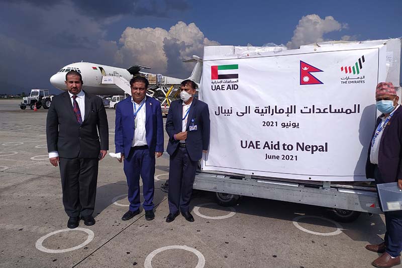 UAE provides health equipment to Nepal