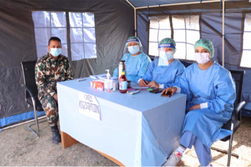 Health offices in Kathmandu administering first dose of AstraZeneca