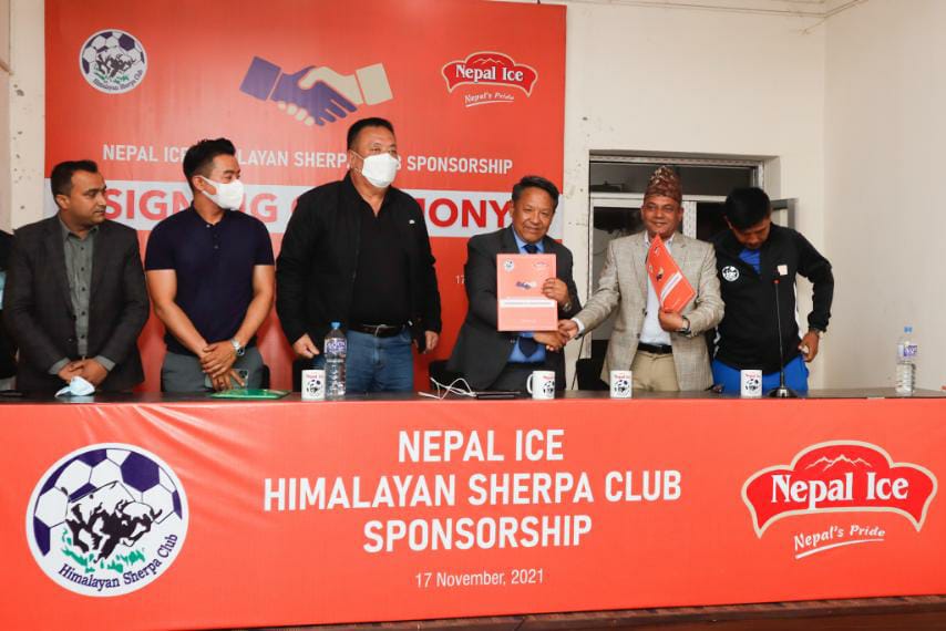 Himalayan Sherpa club receives sponsorship from Nepal Ice