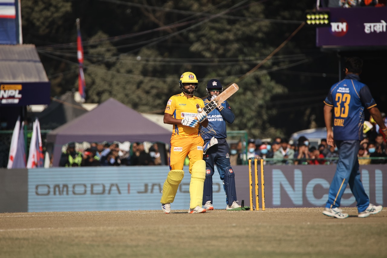 Sudurpaschim sets 154 run targets for Pokhara in NPL