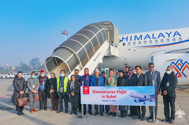 Himalaya flies Nepal’s first Humanitarian Flight to Kabul