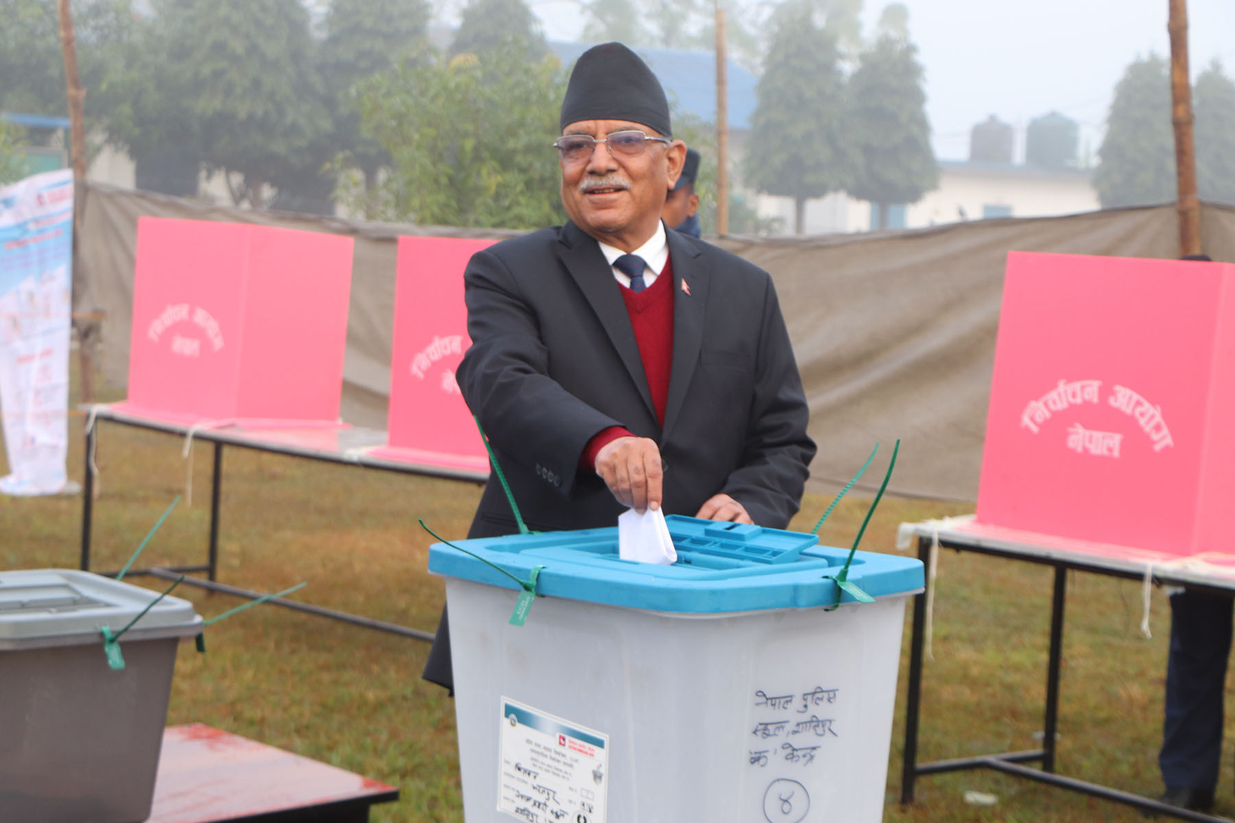 Glimpses of Election candidates voting