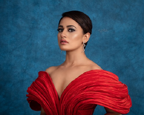 Surakshya Panta flaunts Tenzin Tseten Bhutia’s red dress at Cannes