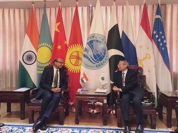 Indian envoy Acquino Vimal meets new SCO Secretary-General Zhang Ming in Beijing