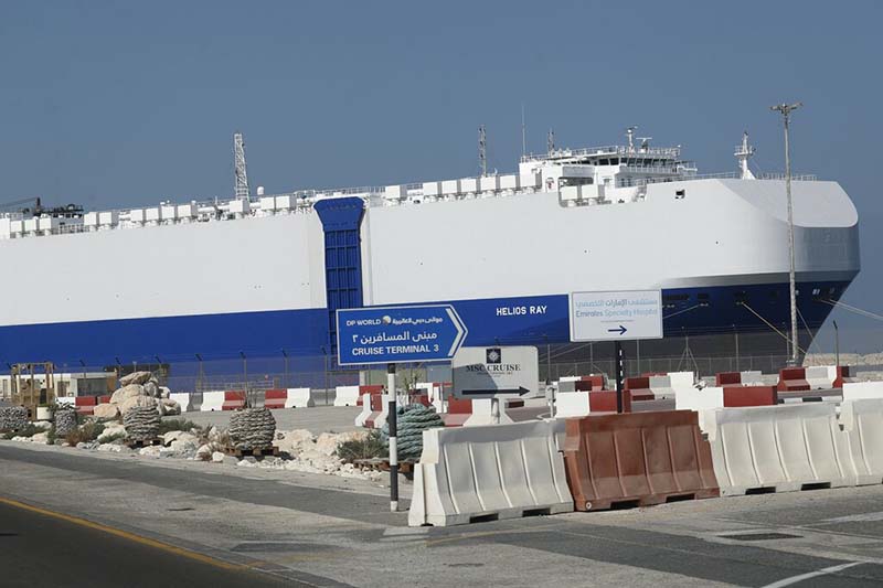 Israeli-owned ship docked in Dubai after mysterious blast