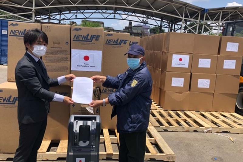 Nepal receives 160 oxygen concentrators donated by Japan