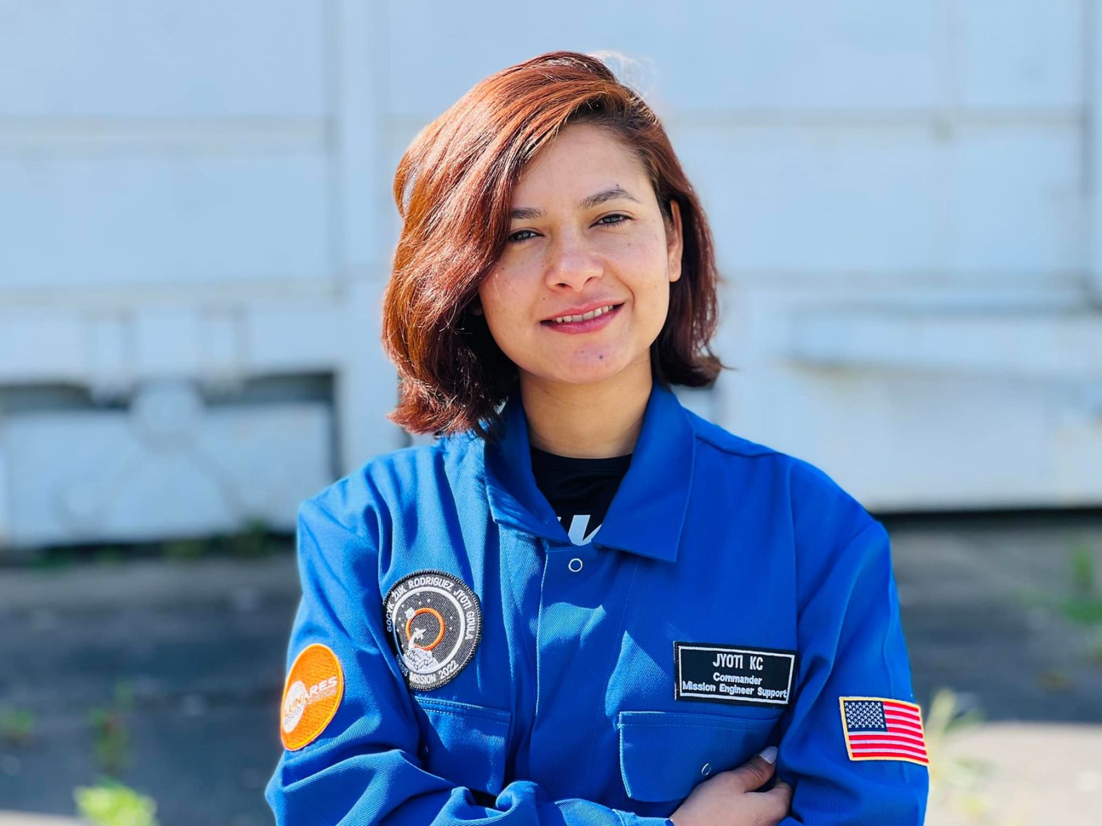 Space training completed by a Nepali Woman