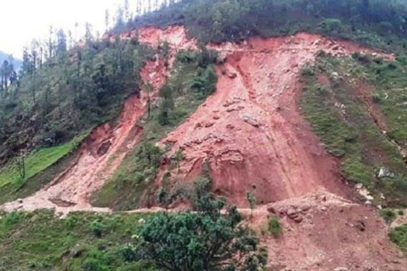 Karnali highway blocked due to landslides