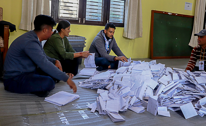 Counting of 135 seats continue