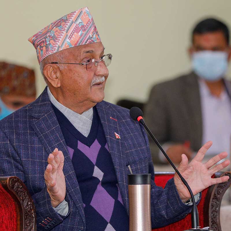 PM Oli calls for increasing production, productivity and jobs