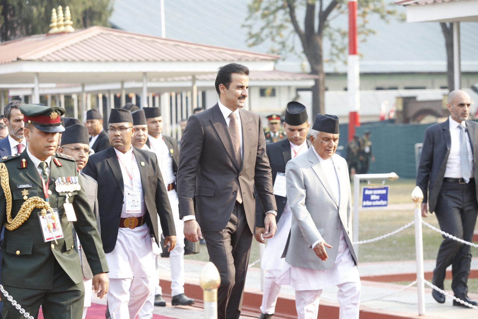 PM Dahal hosts luncheon in honour of Qatari Amir