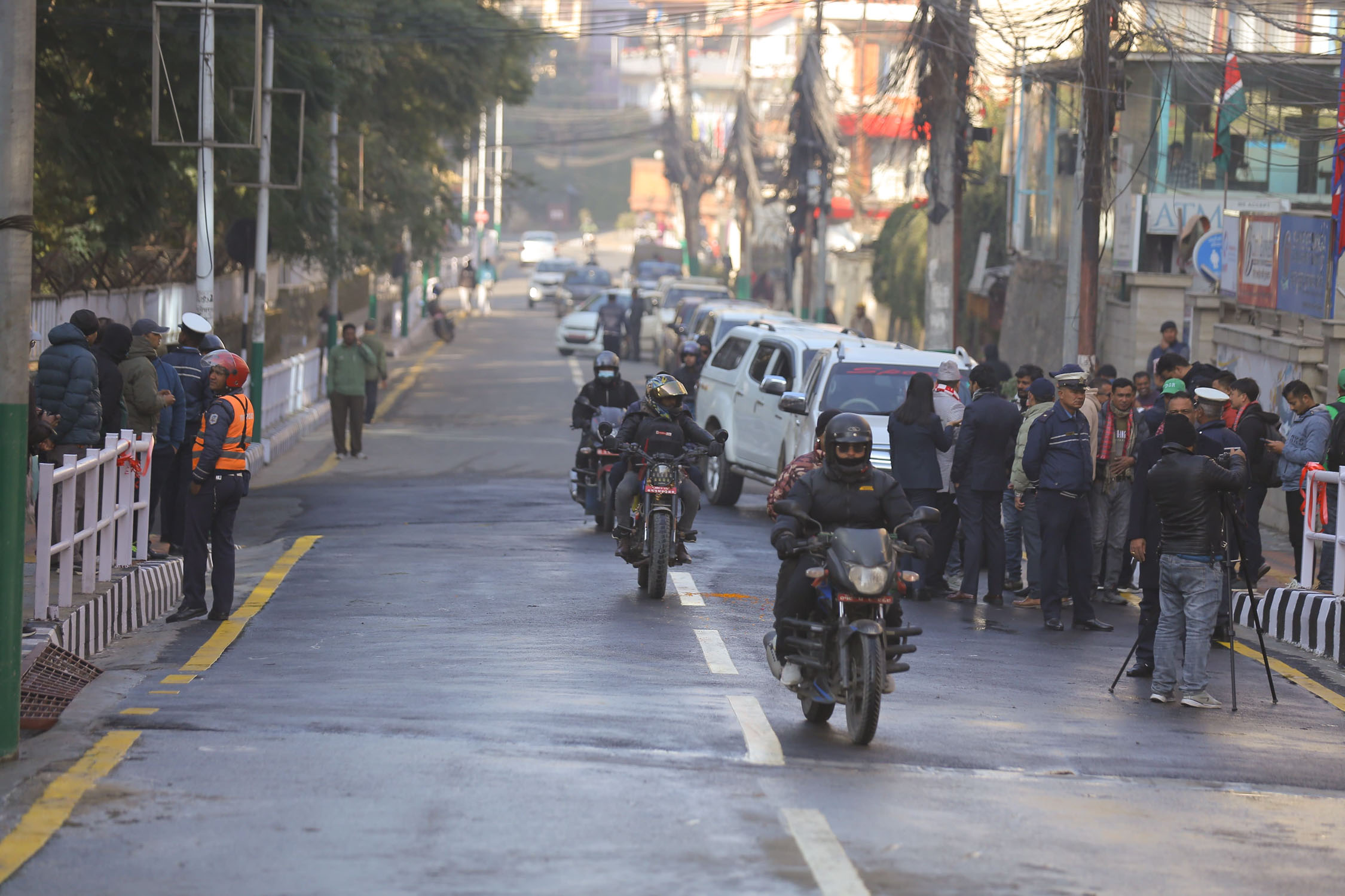 Vehicular movement resumes at Kamaladi area after replacing of damaged culvert