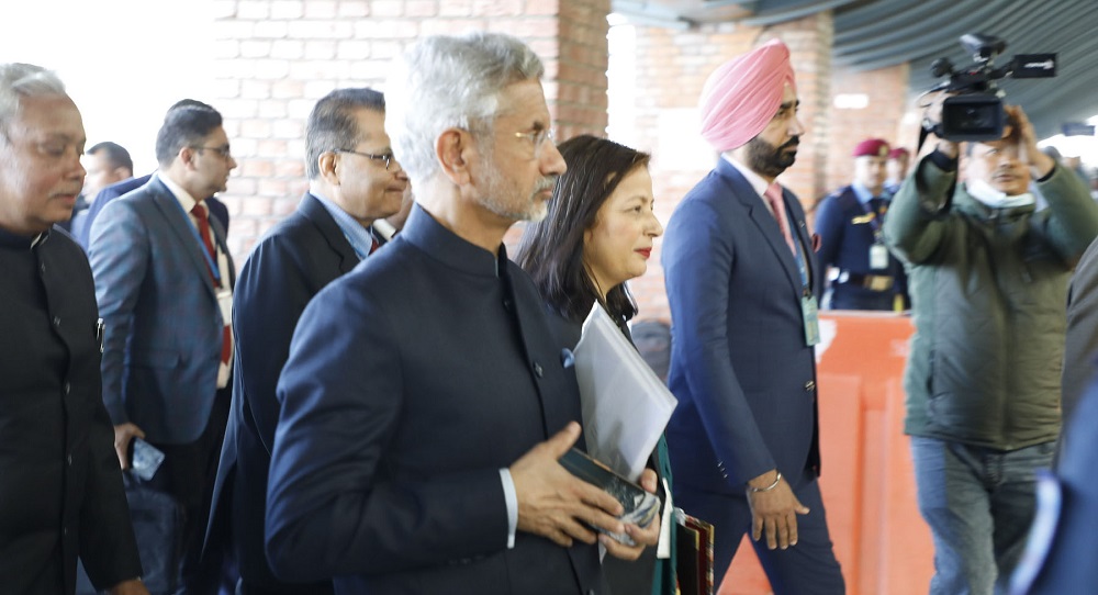 External Affairs Minister of India, S Jaishankar, returns home