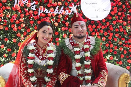 Actor, Model Reshma Ghimire marries Prabhat Babu