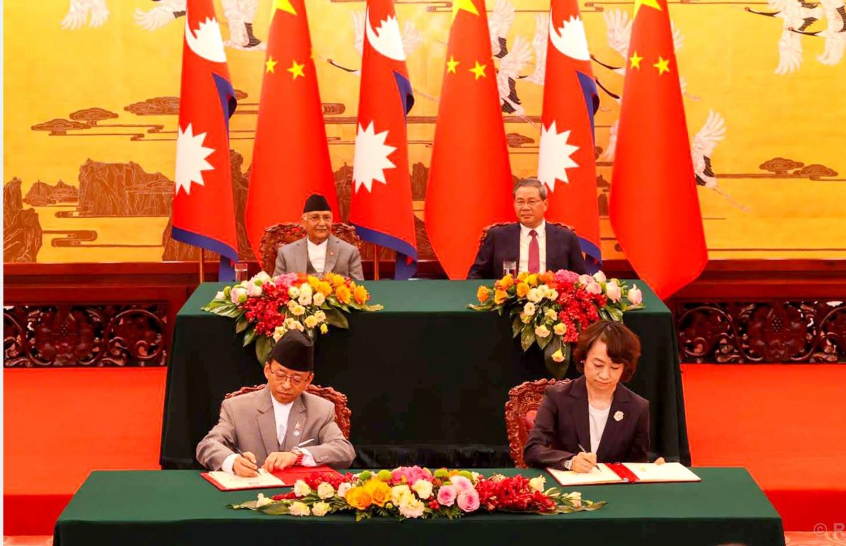 Nepal and China sign MoU on mutual cooperation