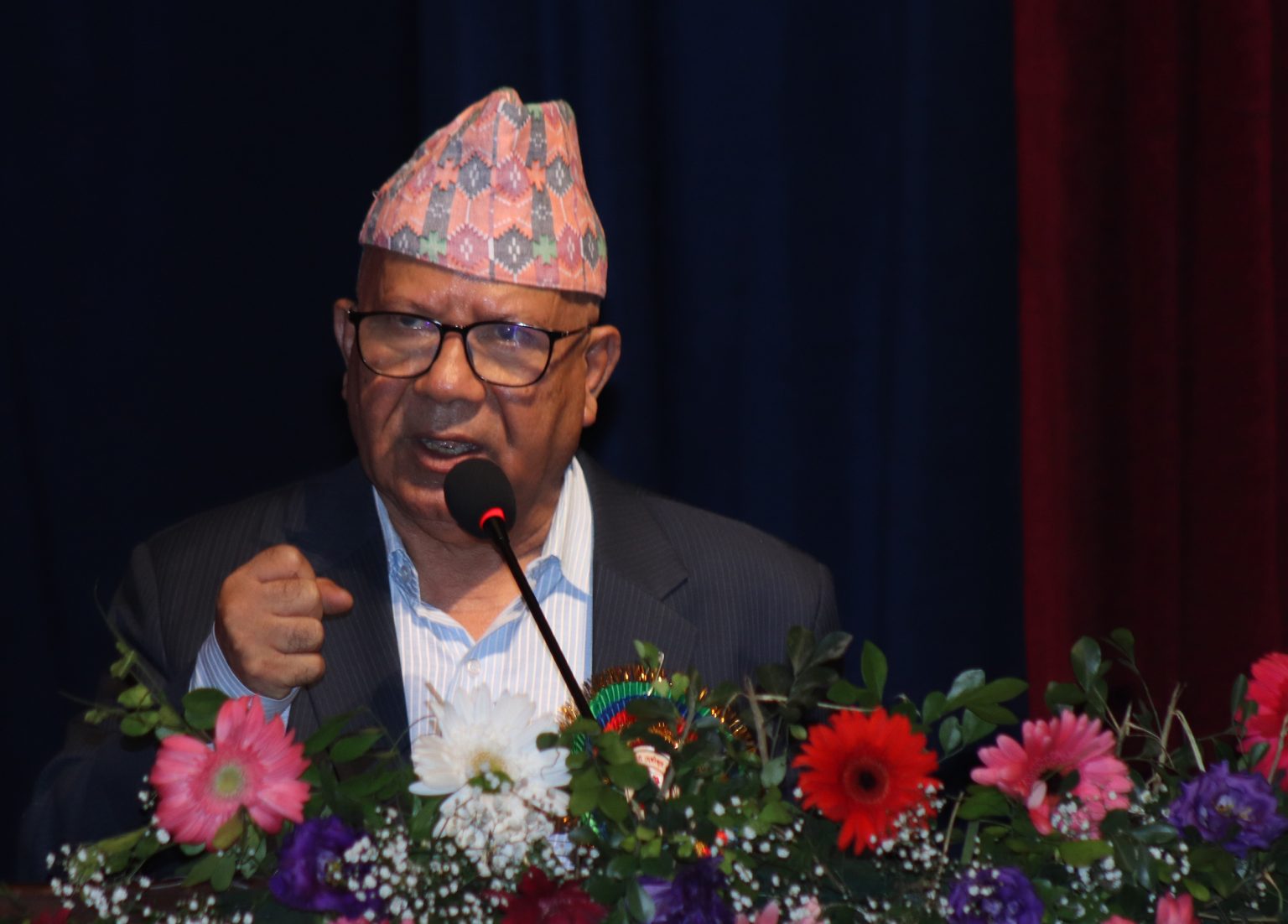 Madhav Nepal calls for working for national interests