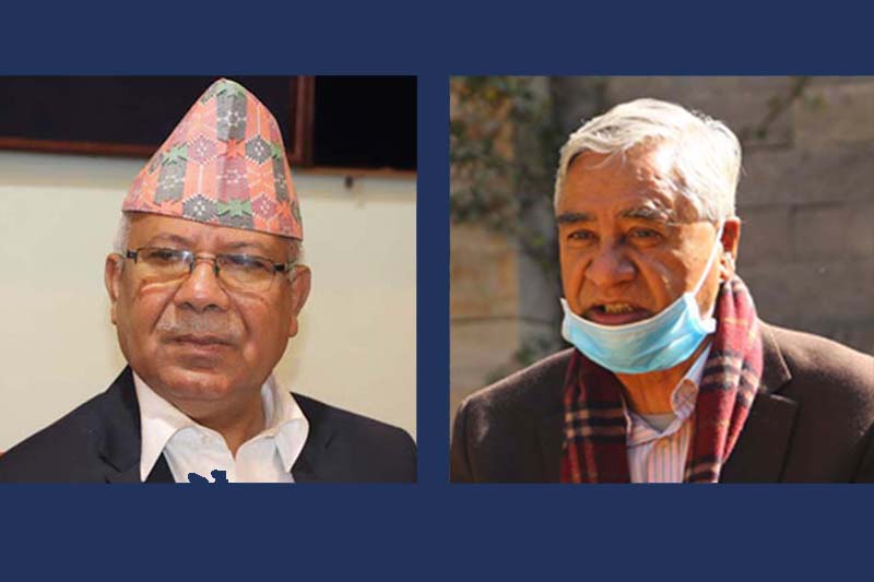 PM Deuba meets CPN UML leader Nepal