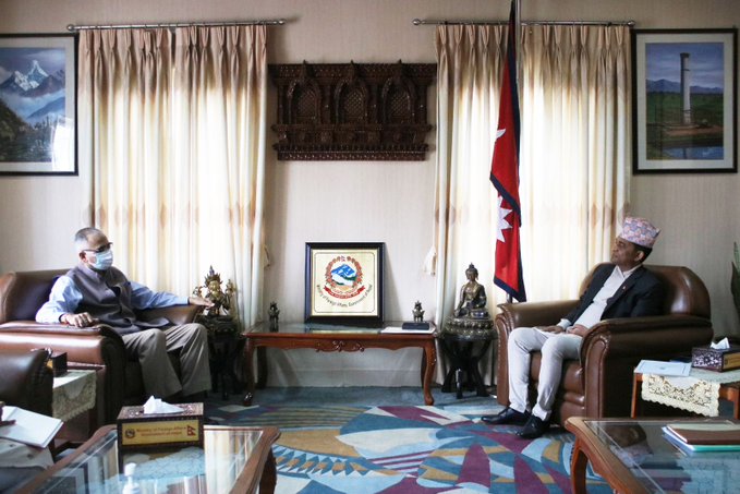 Indian ambassador pays courtesy call on Foreign Minister Mahaseth