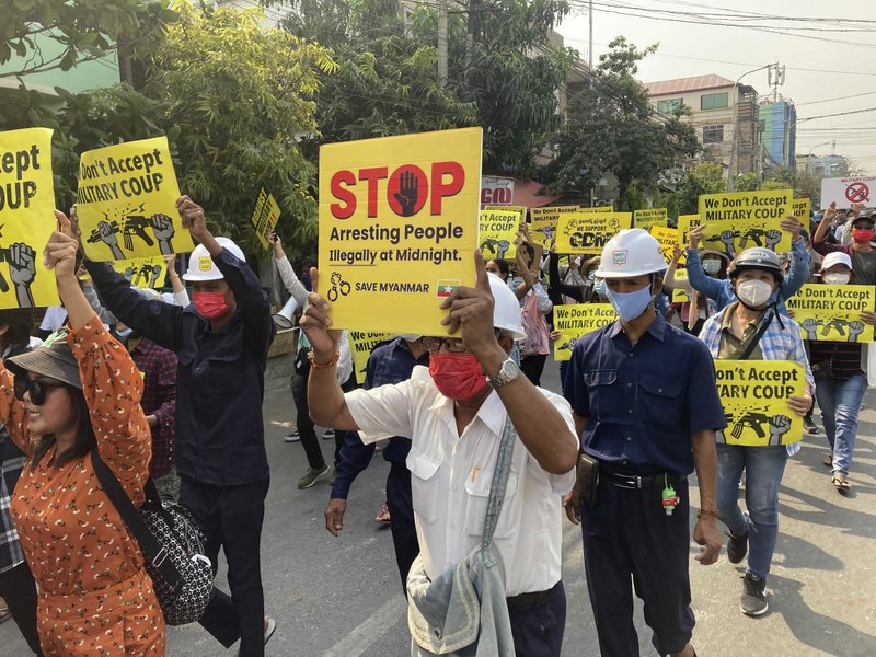 Myanmar junta orders martial law in 6 Yangon townships