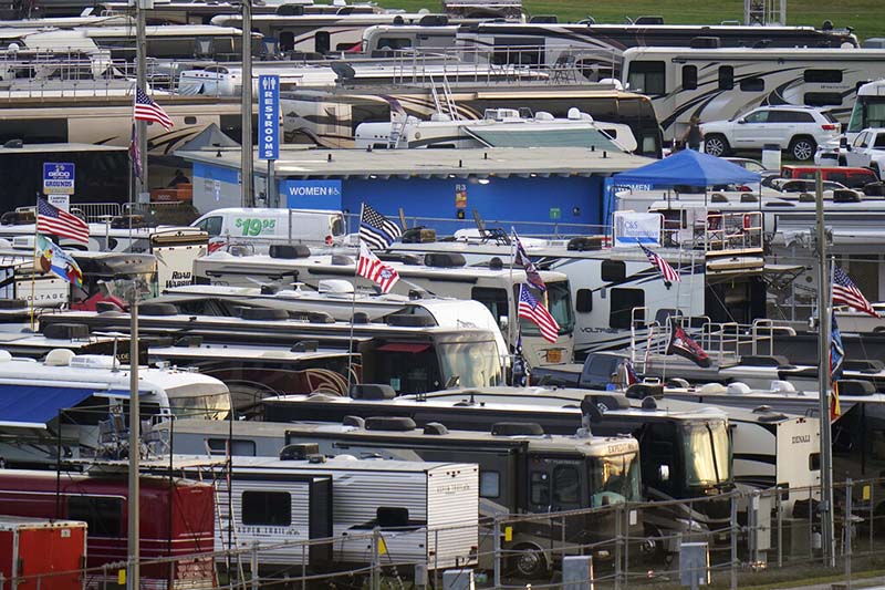 Party in a pandemic: NASCAR fans power through at Daytona