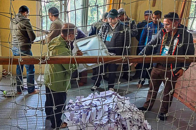 In Pics: Counting of votes running smoothly