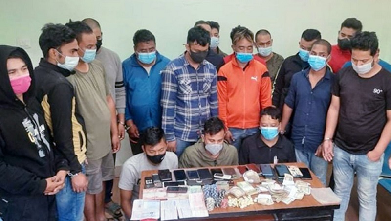 19 involved in gambling offence held in Bafal, Kathmandu