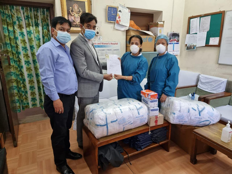 Nepal Chamber donates medical supplies to hospitals