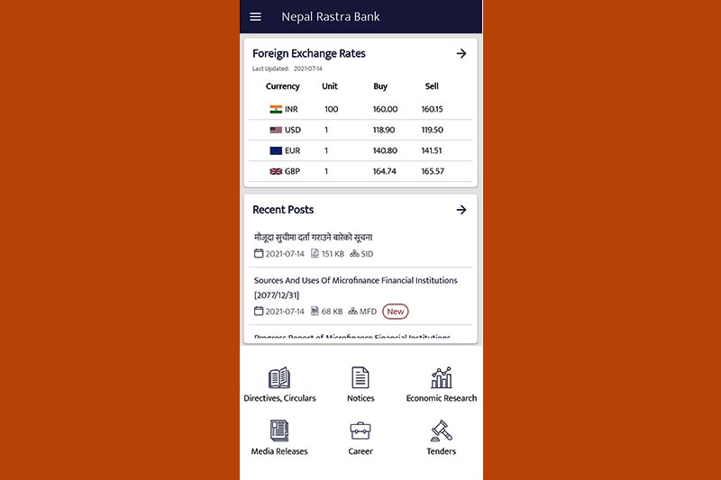 Nepal Rastra Bank launches mobile app