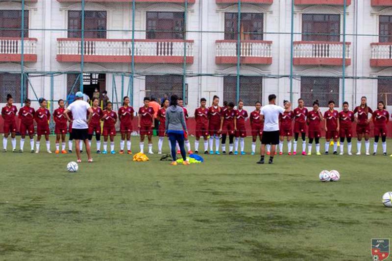 Closed camp training of national women’s football team kicks off