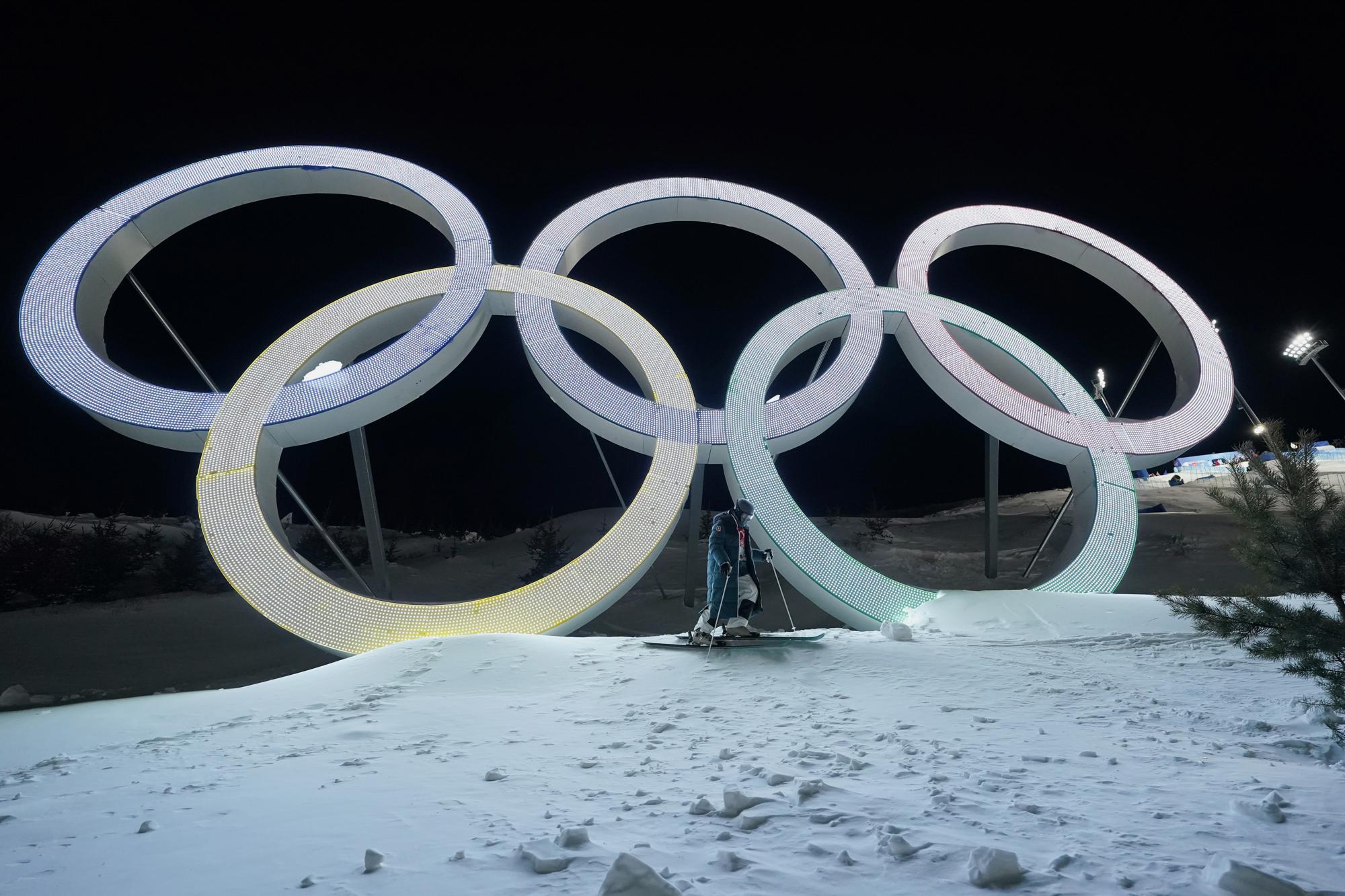 In photos: Olympic rings easy to find at Beijing games