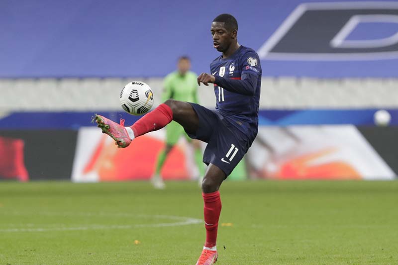 France forward Dembélé out of Euro 2020 with knee injury