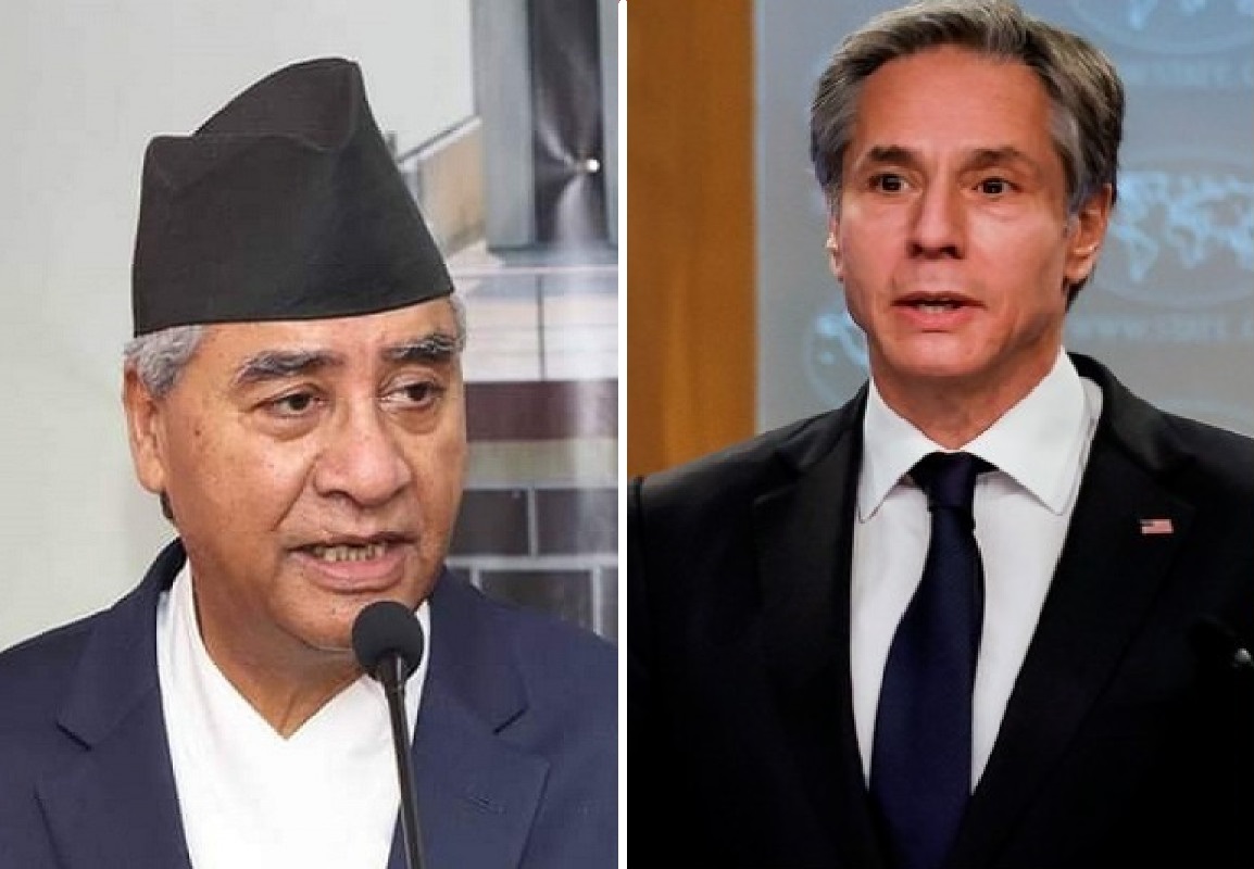 PM Deuba and US Secretary of State Blinken hold talks on MCC