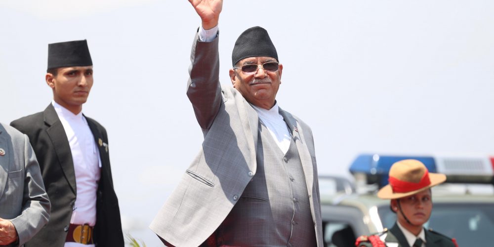 Prime Minister Prachanda leaves for India