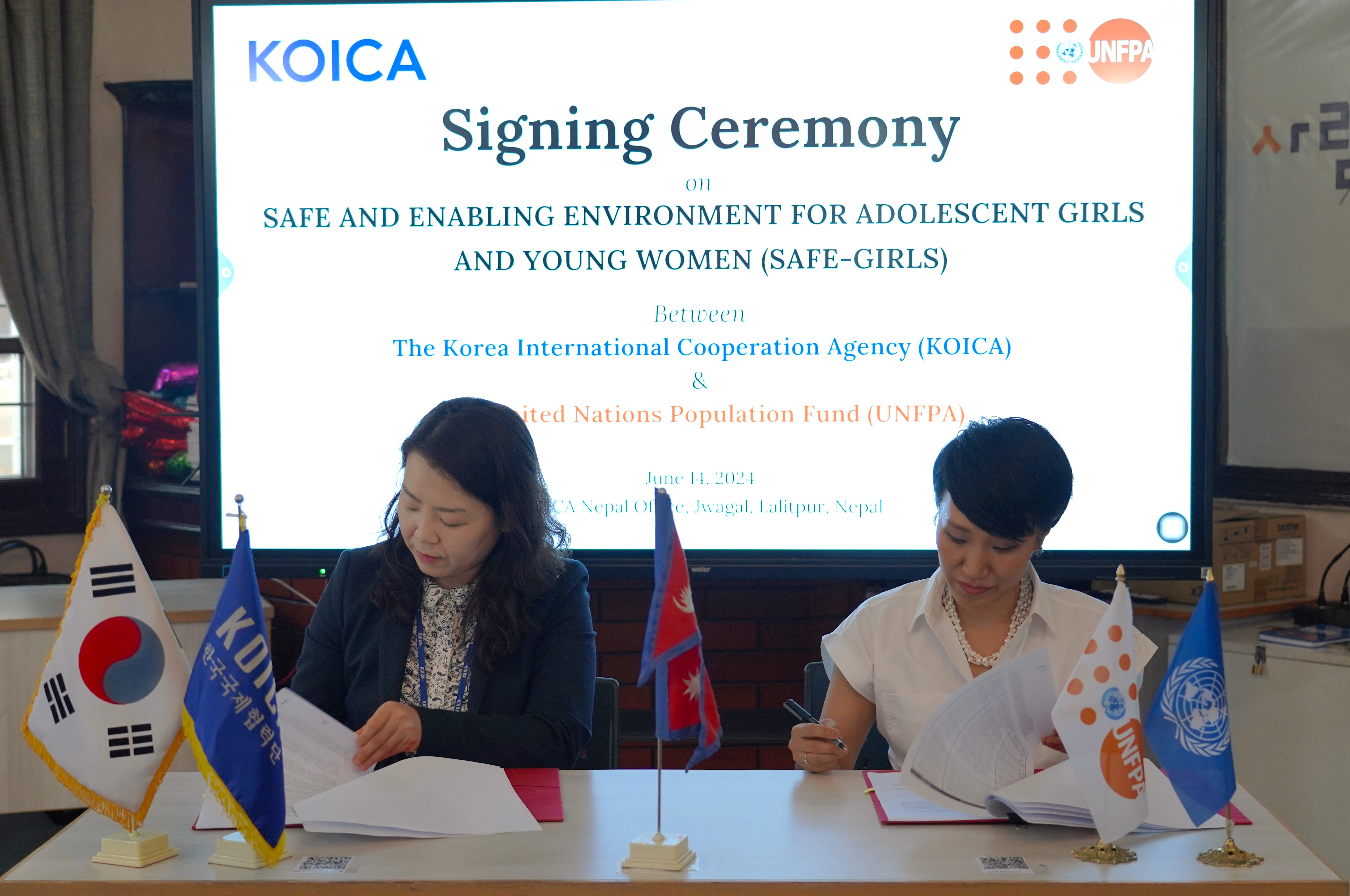 KOICA and UNFPA Join Hands to Empower Adolescent Girls and Young Women in Nepal