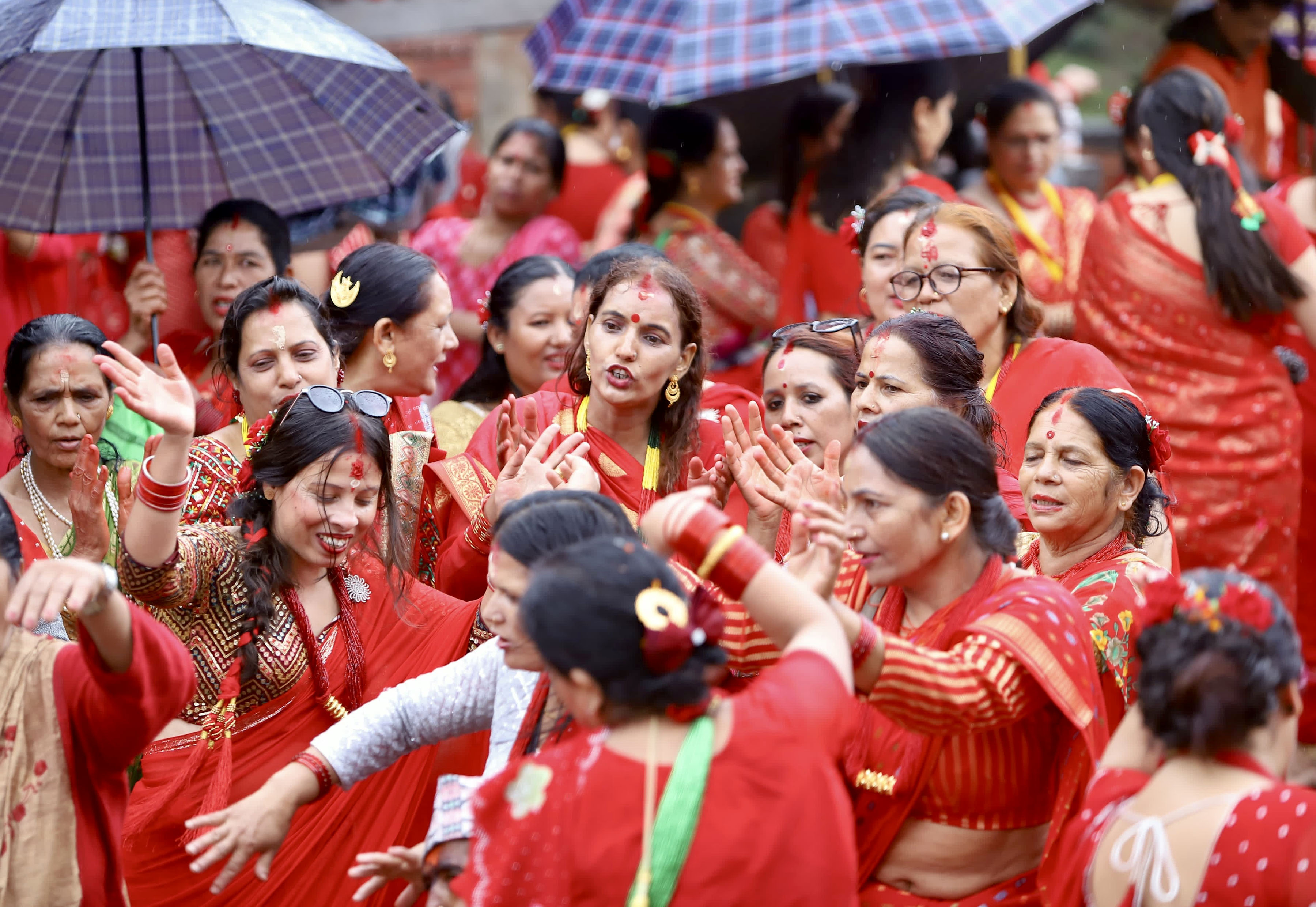 Devotees at Pashupatinath temple