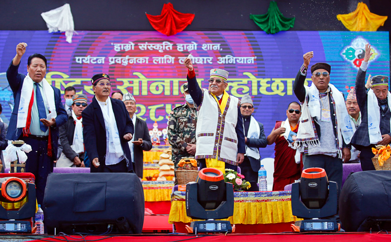 In pics: PM Dahal inaugurates Sonam Lhosar program