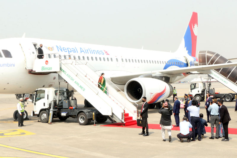 President Bhandari arrives in Dhaka, important meetings scheduled