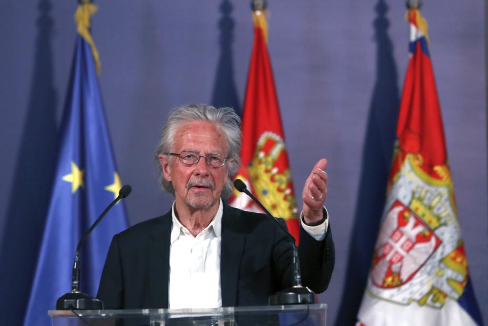 Serbia gives award to 2019 Nobel Literature winner Handke