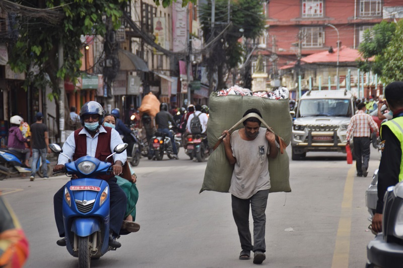 It is a hard life for porters