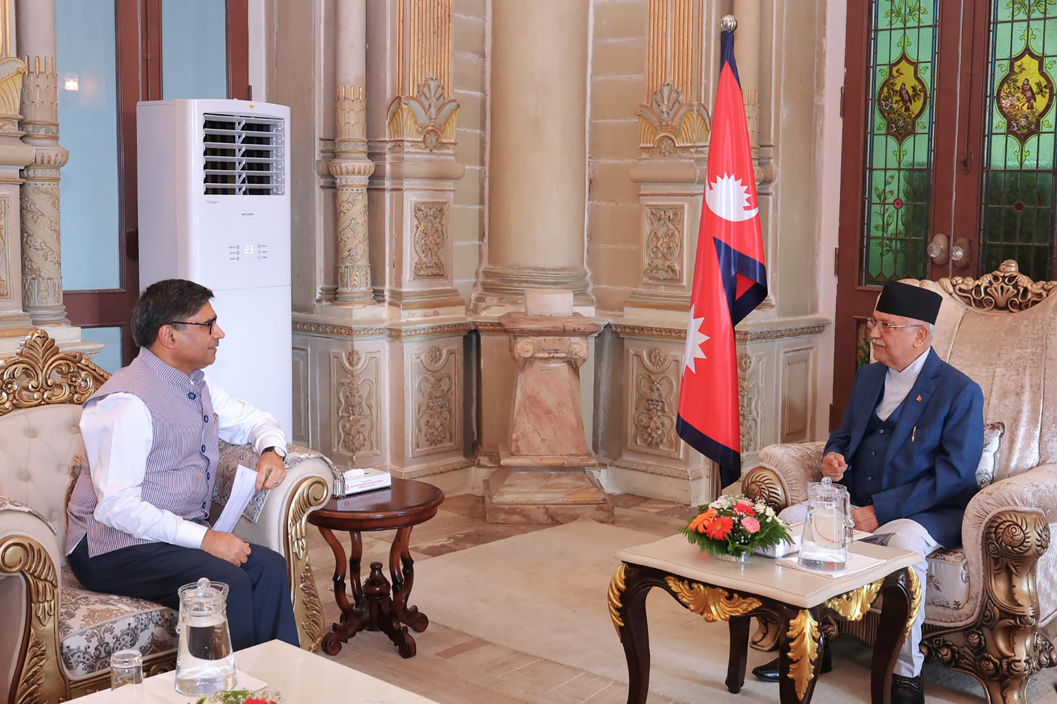 Indian Foreign Secretary Misri pays courtesy call on PM Oli