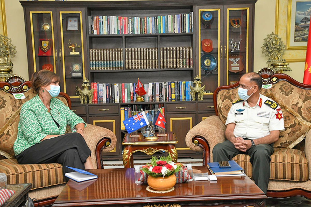 Meeting between Chief of Army Staff and Ambassador of Australia Volk