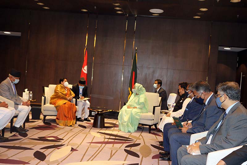 Bangladeshi PM calls on President Bhandari