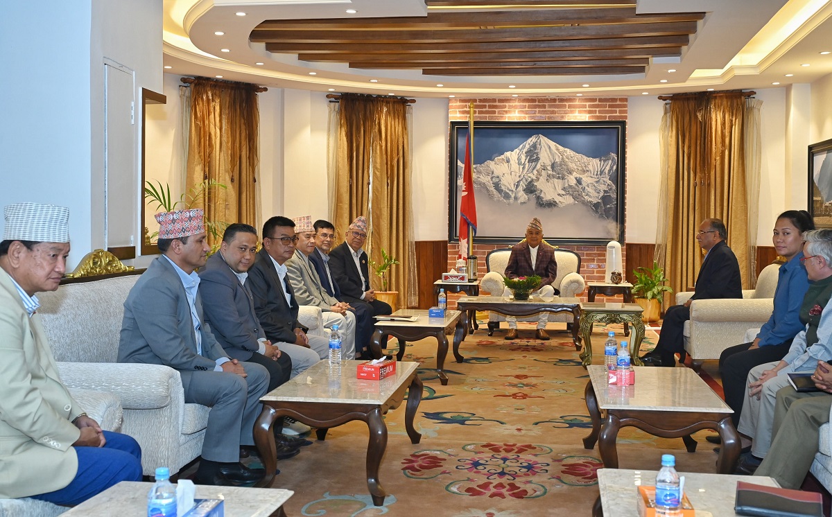 Opp’n leaders discuss pressing issues with President Paudel