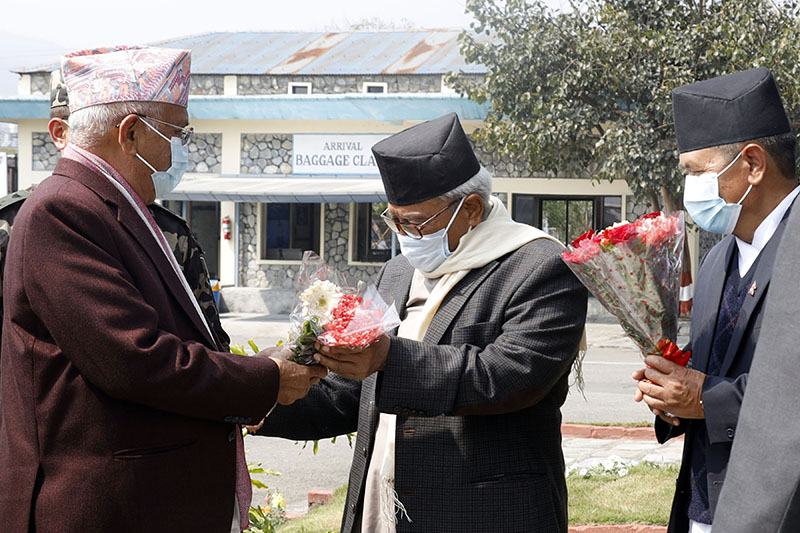 Prime Minister KP Sharma Oli in Pokhara