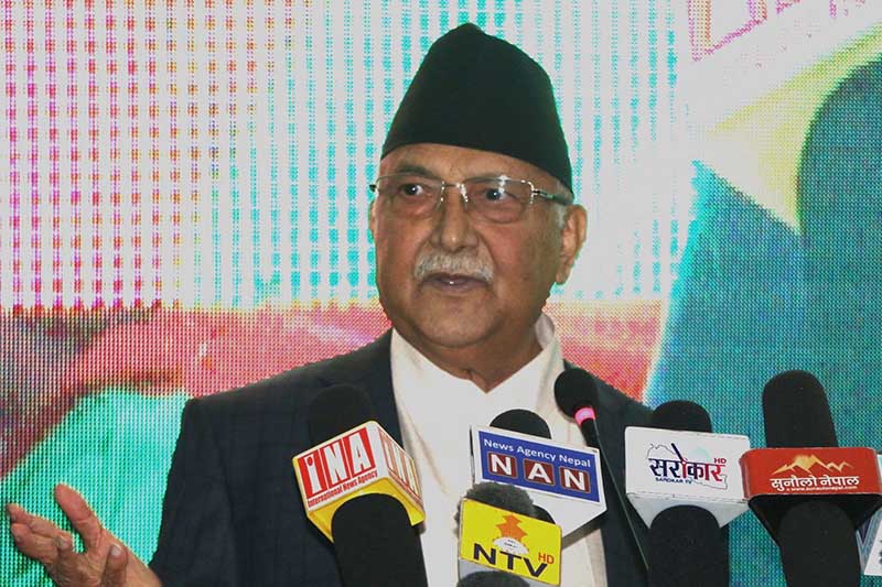 CPN-UML Chairperson Oli calls for unity in party