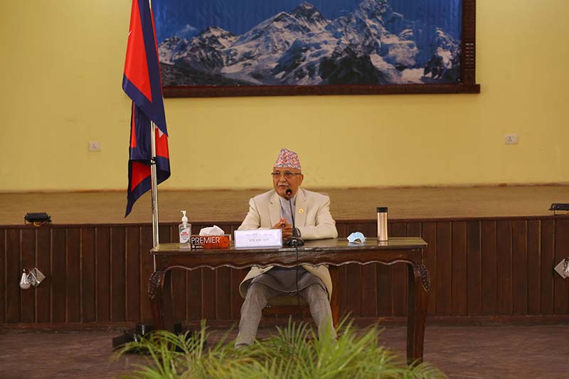 PM Oli seeks support from all to tackle pandemic