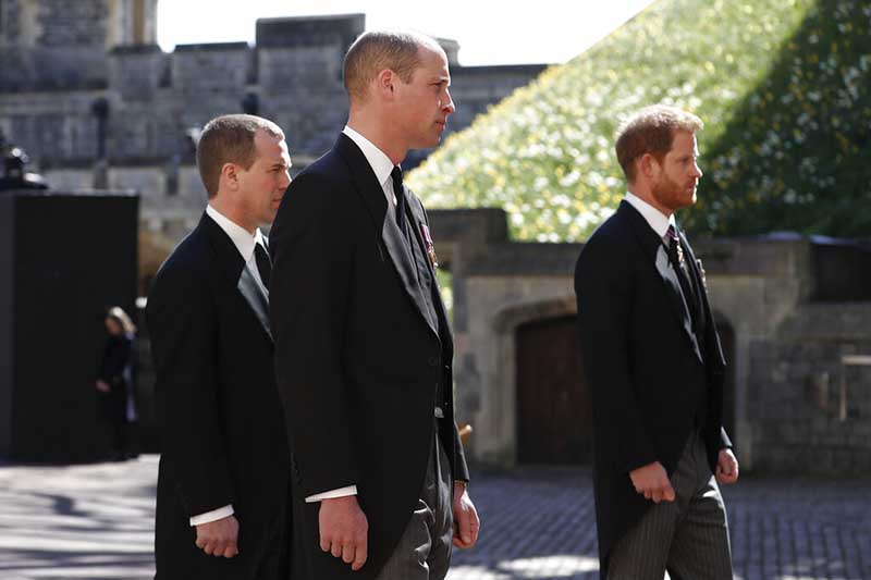 Harry, William seen chatting together after royal funeral